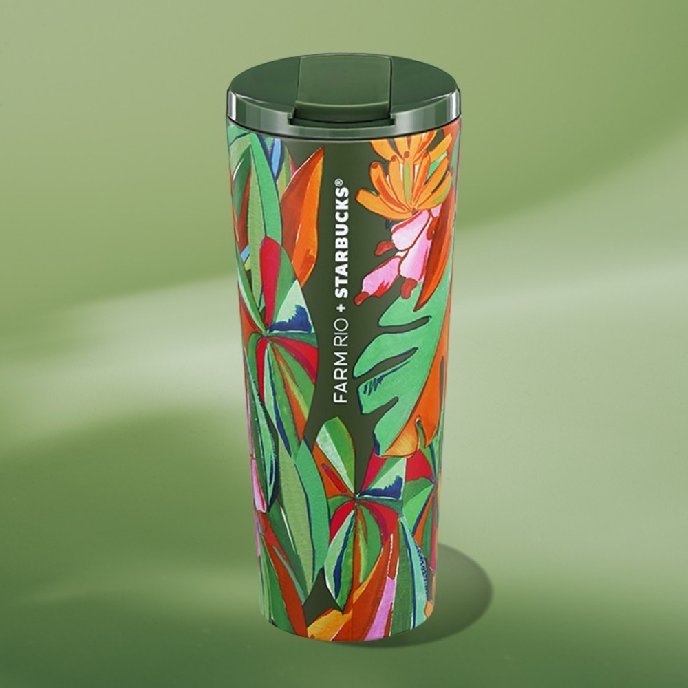 NWT Starbucks X Farm RIO Banana Leaves Stainless Steel Tumbler